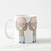 Funny Bald Man Kaffeetasse (Links)