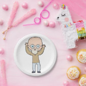 Funny Bald Man Pappteller (Party)