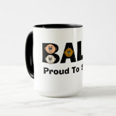 Funny Bald Pride Tasse für Männer (Vorderseite Links)