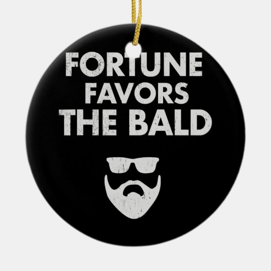 Funny Bald Typ Joke Balding Vater Spaß Bald Man Keramik Ornament (Vorne)