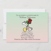 Funny Ball and Chain Bachelor Party Einladung (Vorderseite)