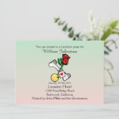 Funny Ball and Chain Bachelor Party Einladung (Stehend Vorderseite)