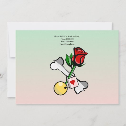 Funny Ball and Chain Bachelor Party Einladung (Rückseite)