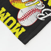 Funny Ball Mom Softball Baseball Ohrs for Women Fleecedecke (Ecke)