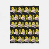 Funny Ball Mom Softball Baseball Ohrs for Women Fleecedecke (Vorderseite)