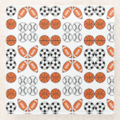 Funny Ball Pattern Glasuntersetzer (Vorderseite)
