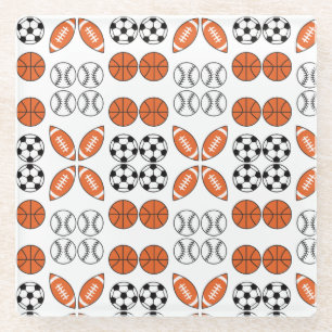 Funny Ball Pattern Glasuntersetzer