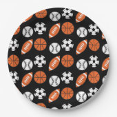 Funny Ball Pattern Pappteller (Vorderseite)