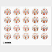 Funny Ball Pattern Runder Aufkleber (Blatt)