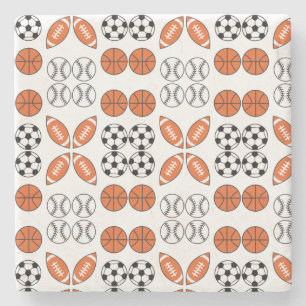 Funny Ball Pattern Steinuntersetzer