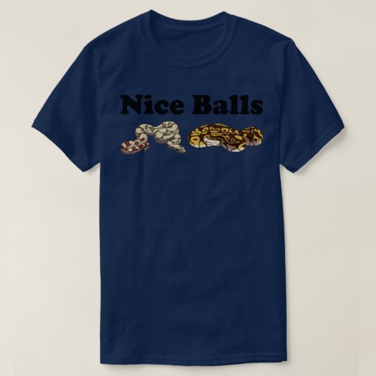 Funny Ball Python Snake T-Shirt (Design vorne)
