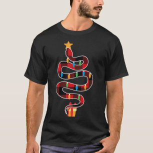 Funny Ball Python Weihnachtsbaum Xmas Ball Pythons T-Shirt