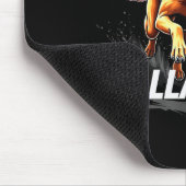 Funny Ballaholic Belgian Shepherd Dog Chasing Mali Mousepad (Ecke)