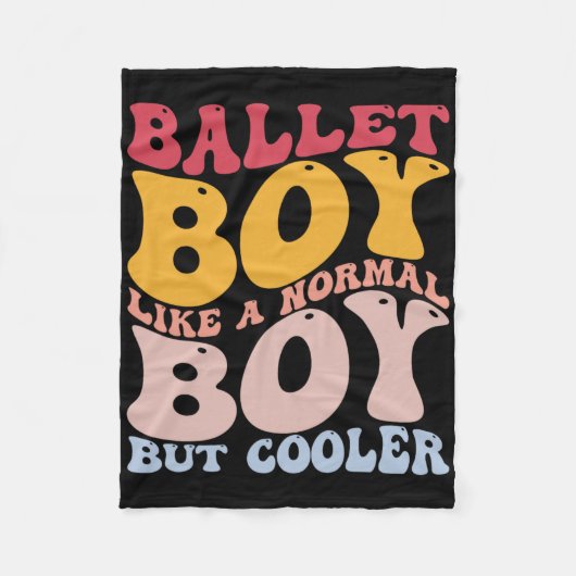 Funny Ballet Dance Dancer Ballet Boy wie ein norma Fleecedecke (Vorderseite)