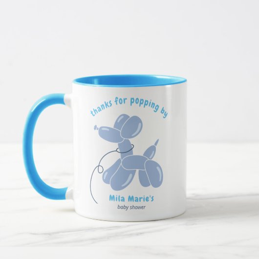 Funny Balloon Dog Baby Dusche Tasse (Links)