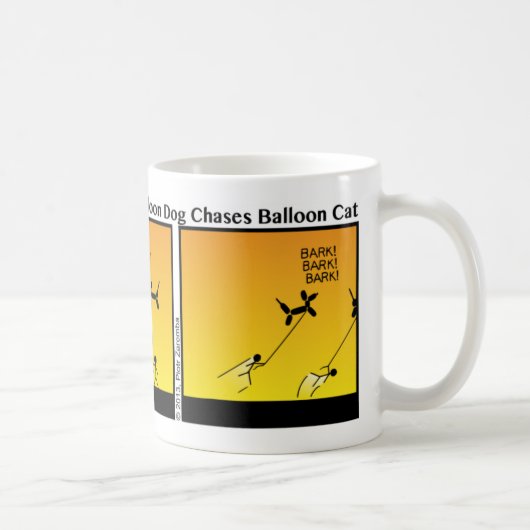 Funny Balloon Pet Chase Stickman Tasse - 112 (Rechts)