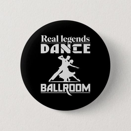 Funny Ballroom Dancing Design für Ballroom Dancer Button (Vorderseite)