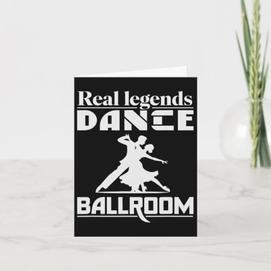 Funny Ballroom Dancing Design für Ballroom Dancer Karte (Vorderseite)