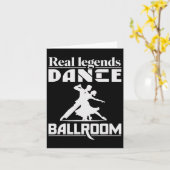 Funny Ballroom Dancing Design für Ballroom Dancer Karte (Gelbe Blume)