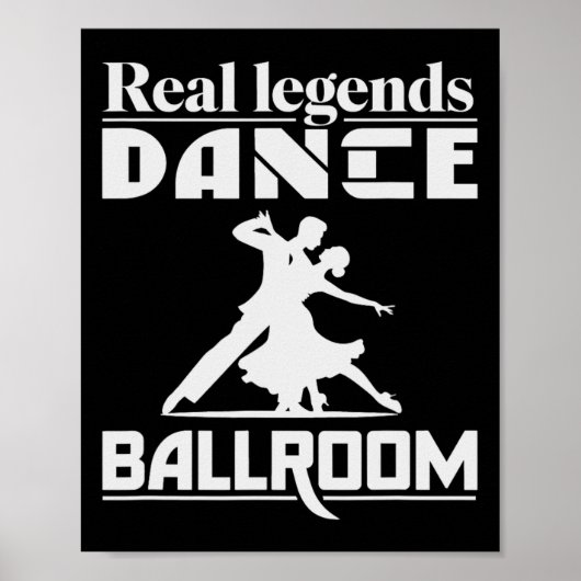 Funny Ballroom Dancing Design für Ballroom Dancer Poster (Vorne)