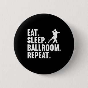 Funny Ballroom Design Männer Frauen Tanz Raum Button