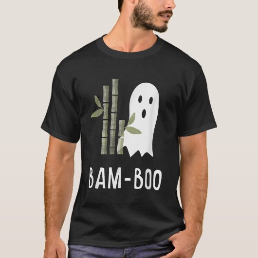 Funny Bamboo Halloween Kostüm Asian Boo Ghost Pub T-Shirt (Vorderseite)