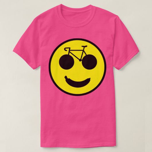 Funny Banana Bike Smile T-Shirt (Design vorne)