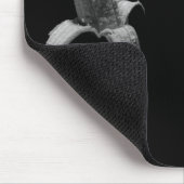 Funny Banana Black und White Portrait Mousepad (Ecke)