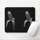 Funny Banana Black und White Portrait Mousepad (Mit Mouse)