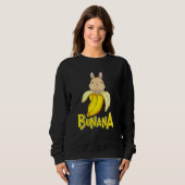 Funny Banana Bunny Rabbit Sweatshirt (Vorne ganz)