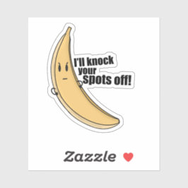 Funny Banana Cartoon Sticker