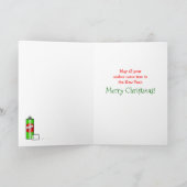 Funny Banana Christmas Fruchtsaftkarten Feiertagskarte (Innenseite)