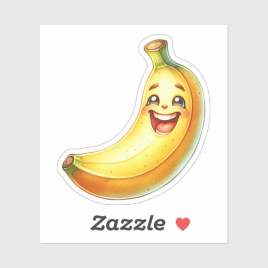 Funny Banana Custom-Cut Vinyl Stickers Aufkleber (Blatt)