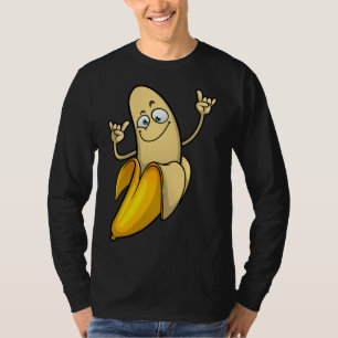 Funny Banana Designs für Männer Frauen Frucht lang T-Shirt