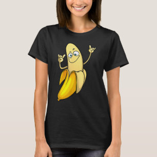 Funny Banana Designs für Männer Frauen Frucht lang T-Shirt