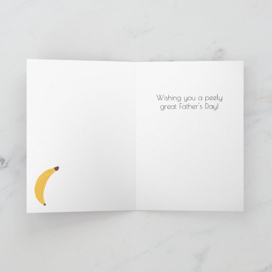 Funny Banana Father's Day Card Karte (Innenseite)