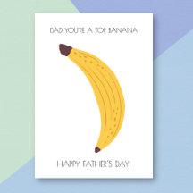 Funny Banana Father's Day Card