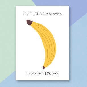 Funny Banana Father's Day Card Karte
