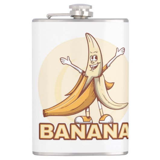 Funny Banana Flachmann (Vorderseite)