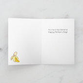Funny Banana Fruit Pun Vatertag Card Karte (Innenseite)