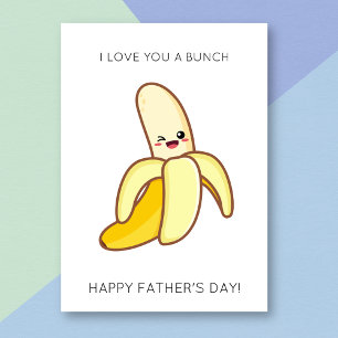 Funny Banana Fruit Pun Vatertag Card Karte