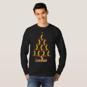 Funny Banana Fruit Xmas Tree Lighting Banana Chris T-Shirt (Vorne ganz)