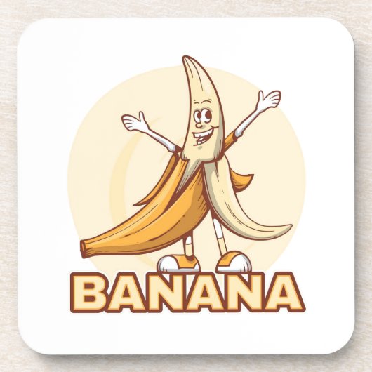 Funny Banana Getränkeuntersetzer (Vorderseite)
