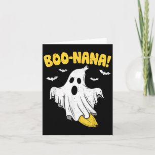 Funny Banana Ghost Boo Pun Halloween Kostüm Männer Karte