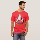 Funny Banana Insert Sprinkle Donut Food Adult fami T-Shirt (Vorne ganz)