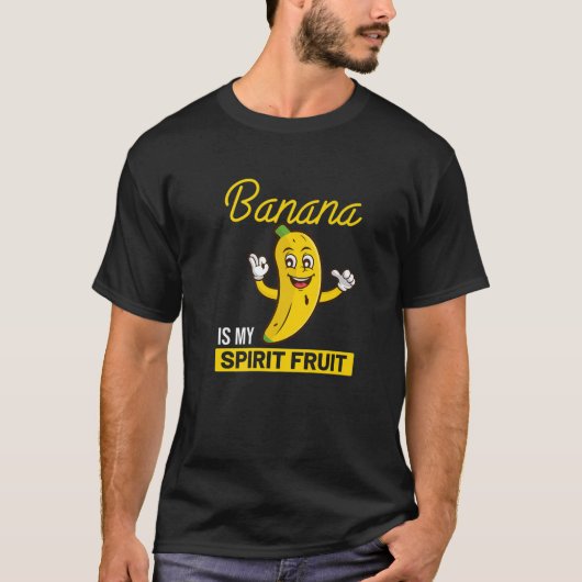 Funny Banana ist mein Geist Frucht Spaß Banana Lov T-Shirt (Vorderseite)
