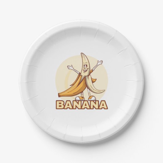 Funny Banana Pappteller (Vorderseite)
