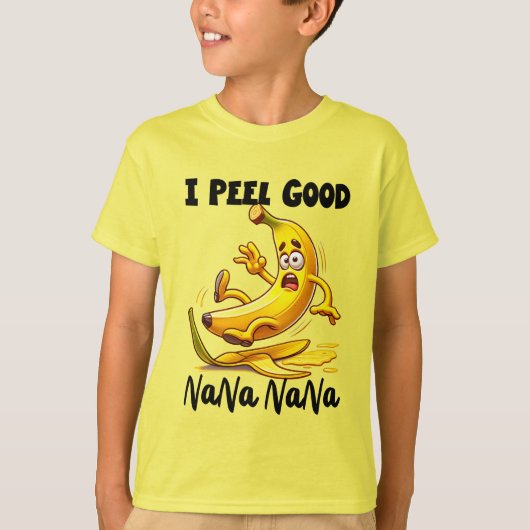 Funny banana peellart art T-Shirt (Vorderseite)
