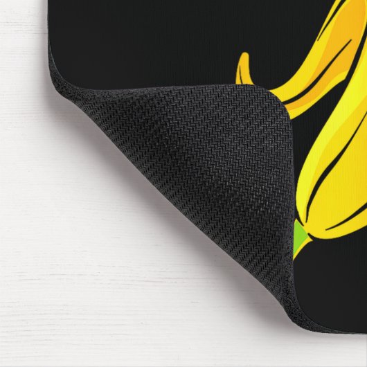 Funny Banana Phone - Yellow_ Hello_ Mousepad (Ecke)