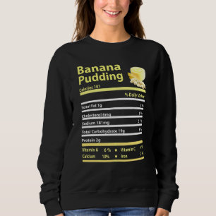Funny Banana Pudding Nutrition Fakt Erntedank C Sweatshirt